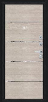 Лайн/BChrome (цвет Букле черное/Cappuccino Melinga)