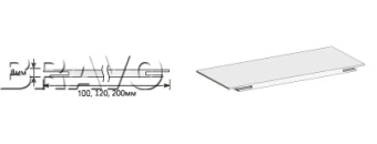 Добор "Т" 2070*100*8 М Bianco Veralinga ( Модерн )