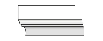 Карниз Тип-8 60 см Cappuccino Veralinga