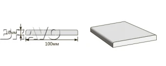 Добор 2070*100*10 Ф-11 (Орех)