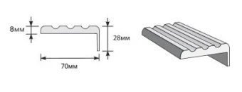Наличник "Т" Тип-3 2150*70*8 П-23 (Белый)