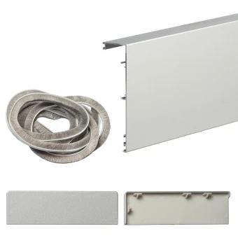 Маскировочная планка для системы Herkules Glass (цвет Серебро)