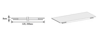 Добор "Т" 2070*200*8 Brown Dreamline