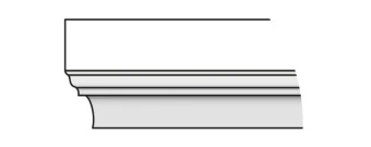 Карниз Тип-8 80 см Cappuccino Veralinga