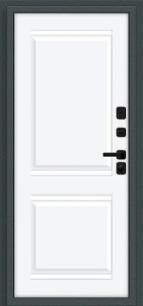 Некст МФ/SBlack (цвет Старк антрацит/White Silk)