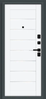 Техно/SBlack (цвет Старк антрацит/White Silk)