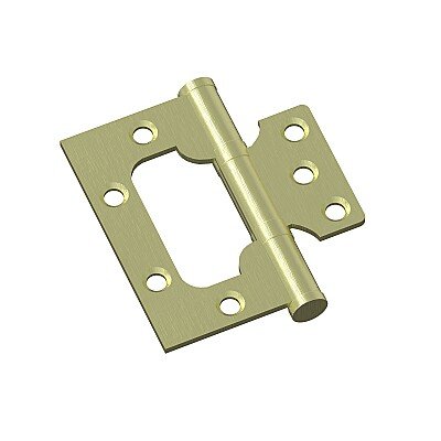 Петля без врезки стальная 2ВВ 75*63*2,5 (универс.) (цвет SB МатЗолото)