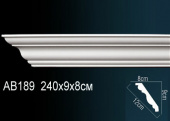 Карниз гладкий AB189