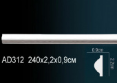 Молдинг гладкий AD312