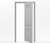 Дверь межкомнатная глухая серая Каталина ДГ2 роторная поворотная